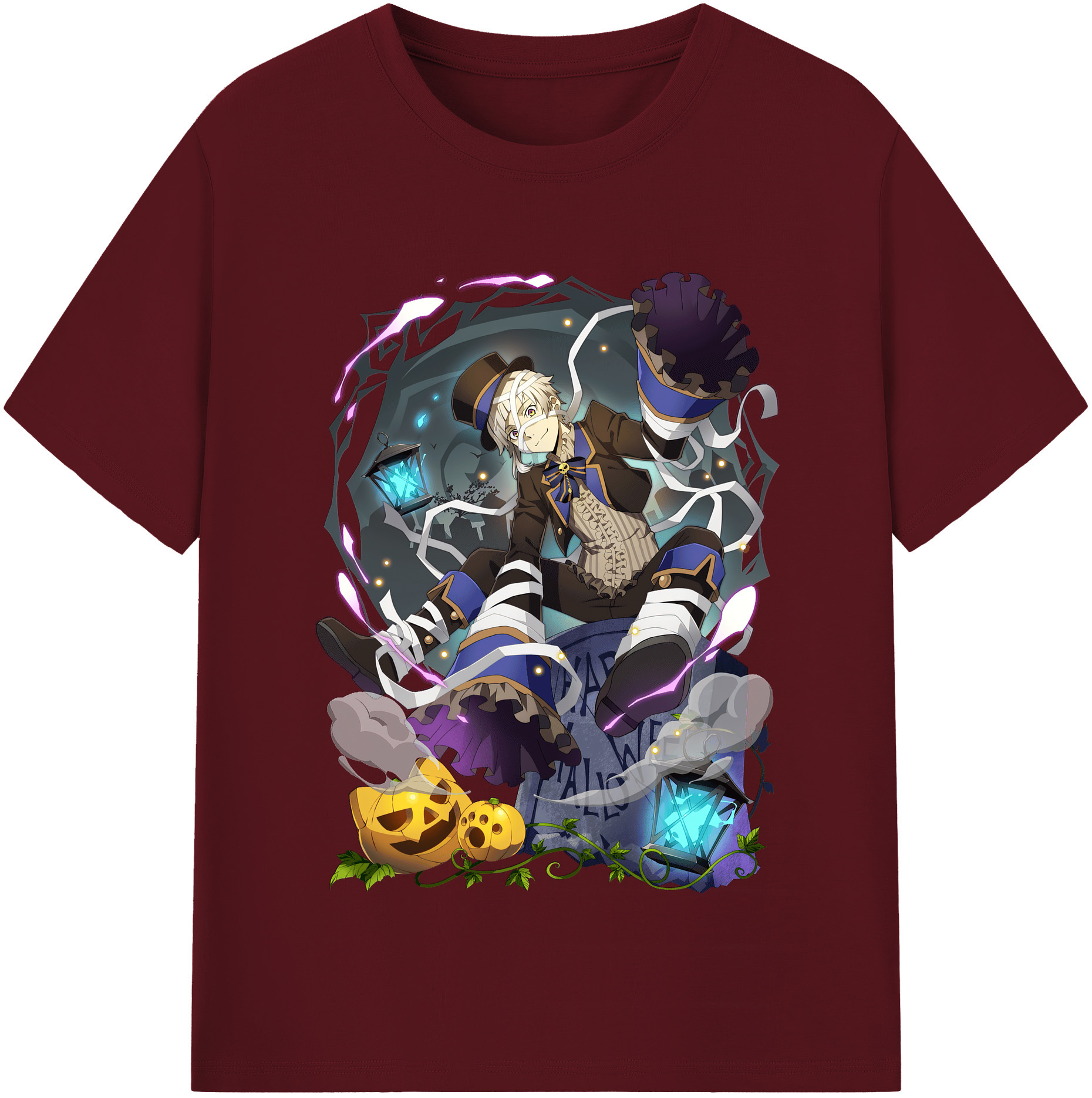 （画像用） 文豪ストレイドッグス Bungo Stray Dogs 綿100％半袖Tシャツ（フロントプリント）